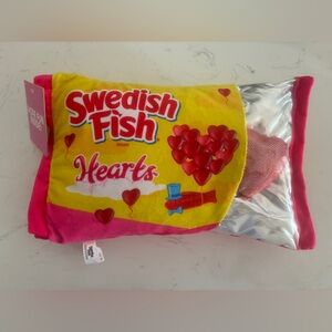Swedish Fish Hearts Plush Pillow Candy Bag Design 1 Heart Inside NWT